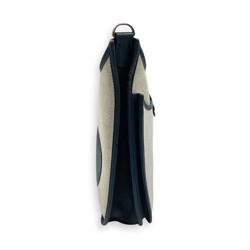 Evelyne II PM Blue Sapphire in Toile/Clemence, Palladium hardware