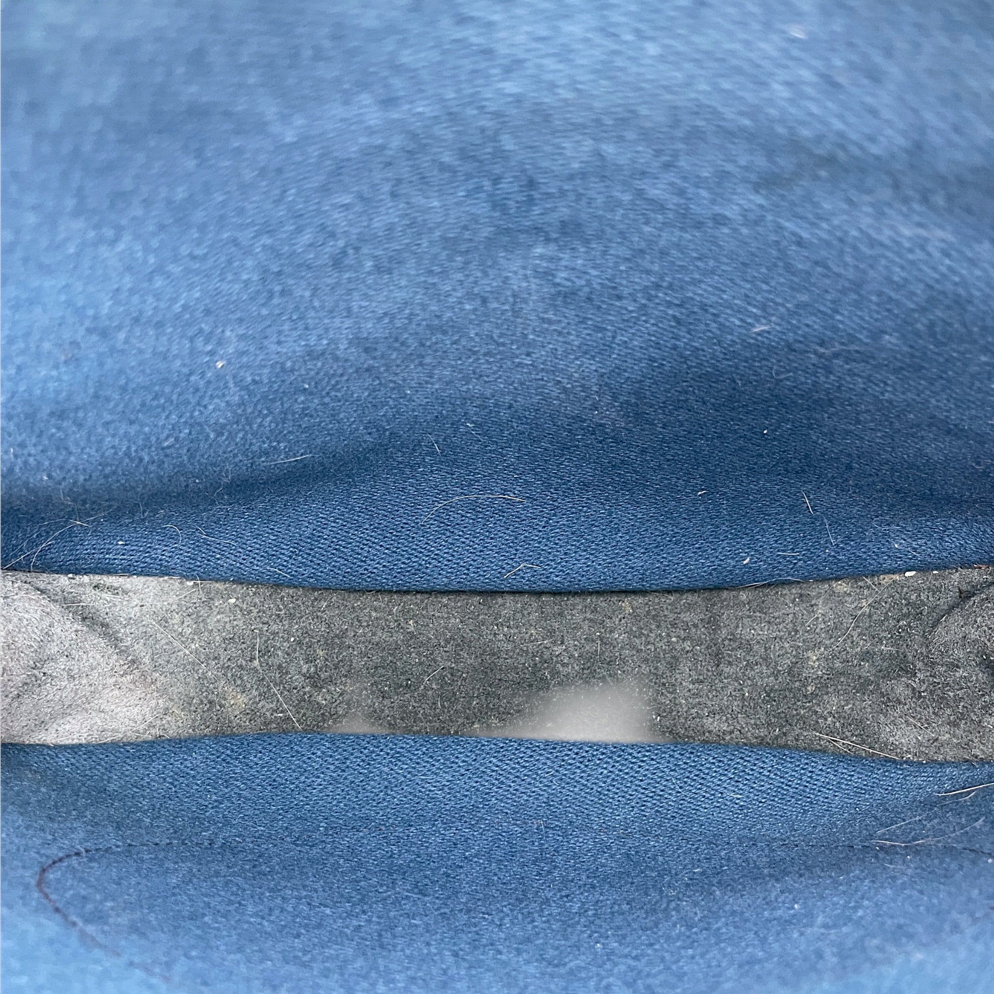 Evelyne II PM Blue Sapphire in Toile/Clemence, Palladium hardware