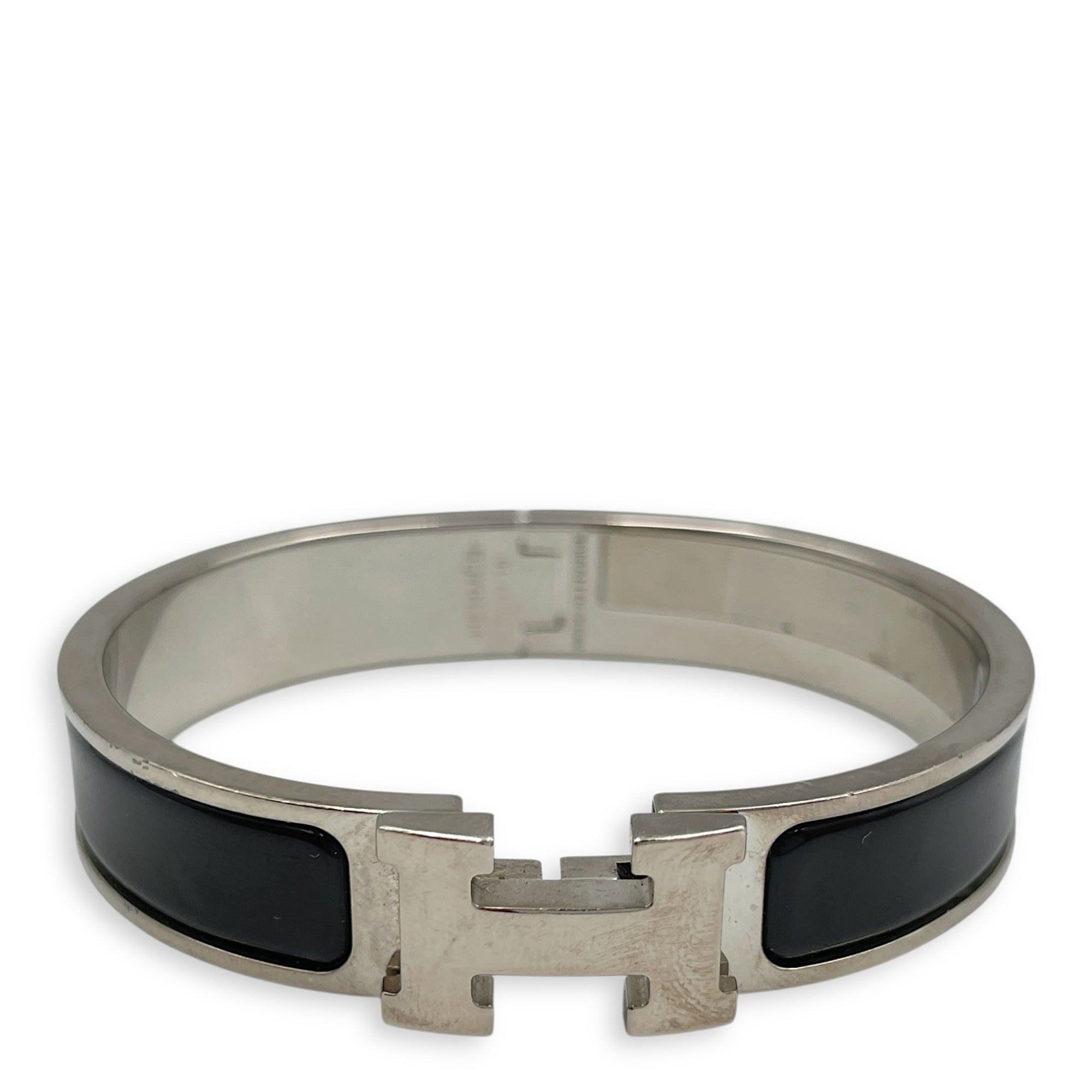 Clic H Black Bracelet, Palladium hardware