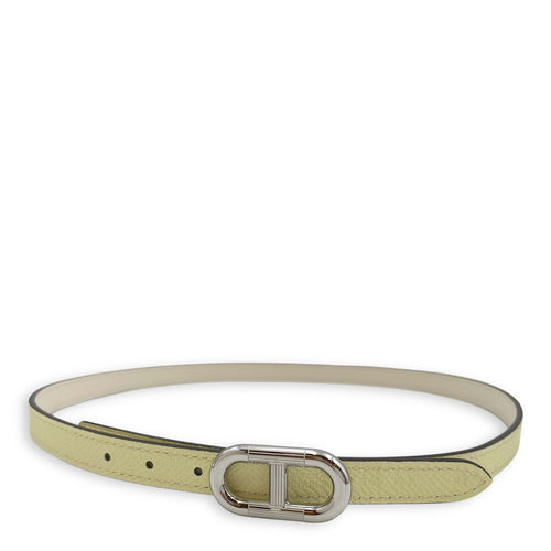 Maillon H 13mm x 70cm Jaune Milton/Nata Belt Kit in Epsom/Swift, Palladium hardware