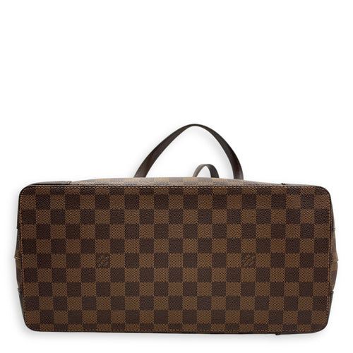 Hampstead MM Damier Shoulder Bag in Coated Canvas, Gold hardware