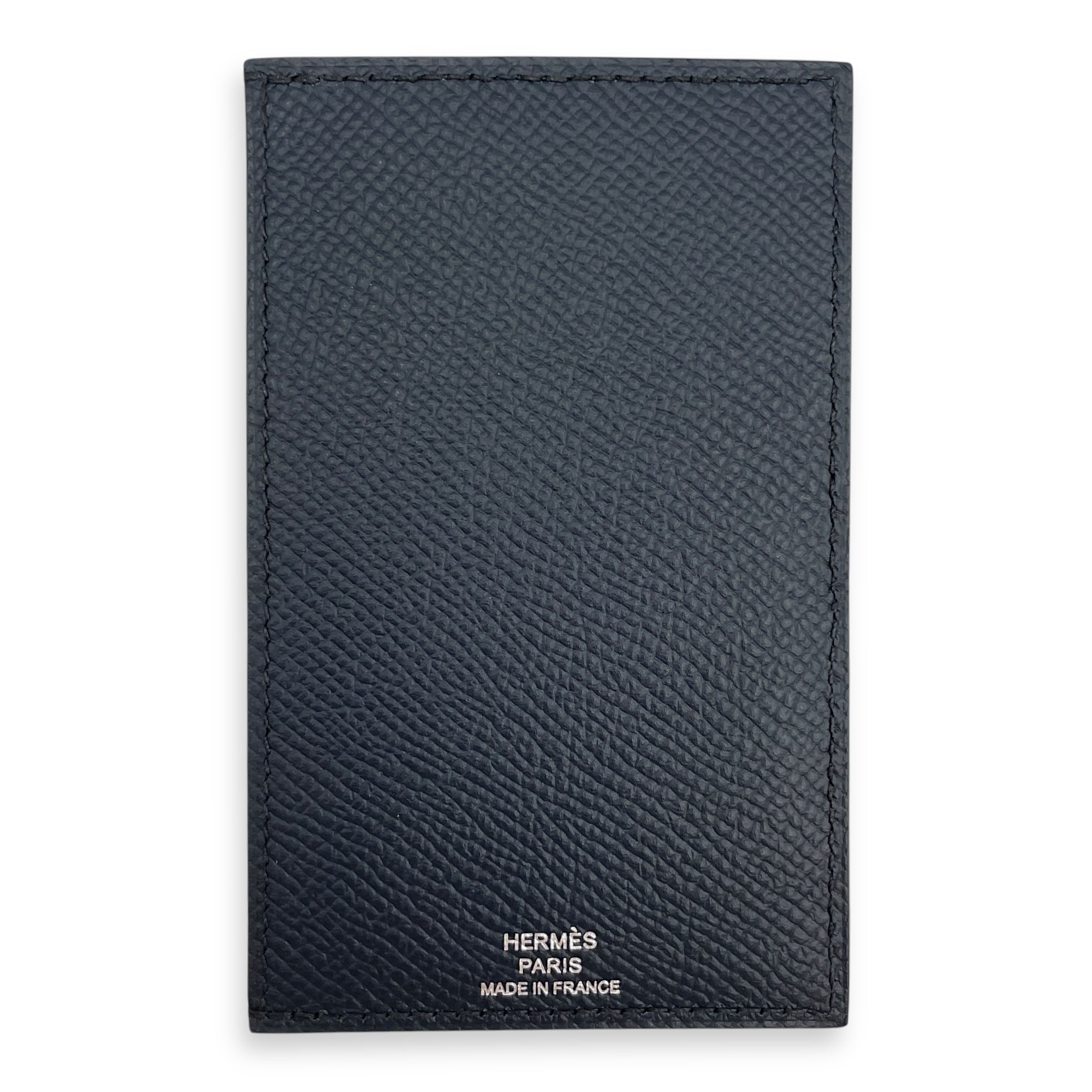 Chevaux Blue Indigo/Noir Card Holder in Epsom/Chevre Mysore