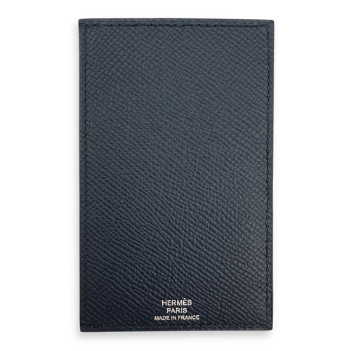 Chevaux Blue Indigo/Noir Card Holder in Epsom/Chevre Mysore