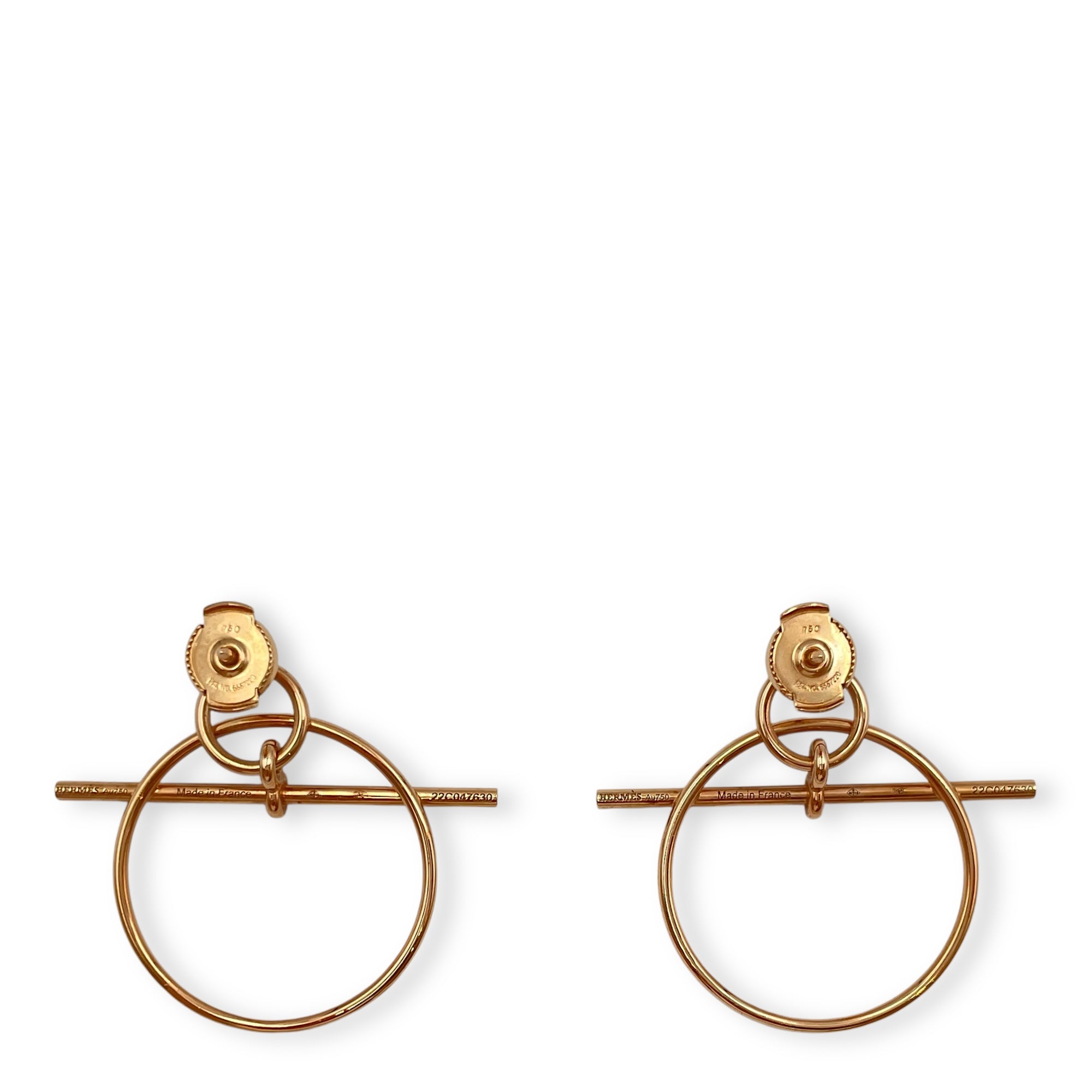 Loop Small Earrings in Rose Gold Hardware