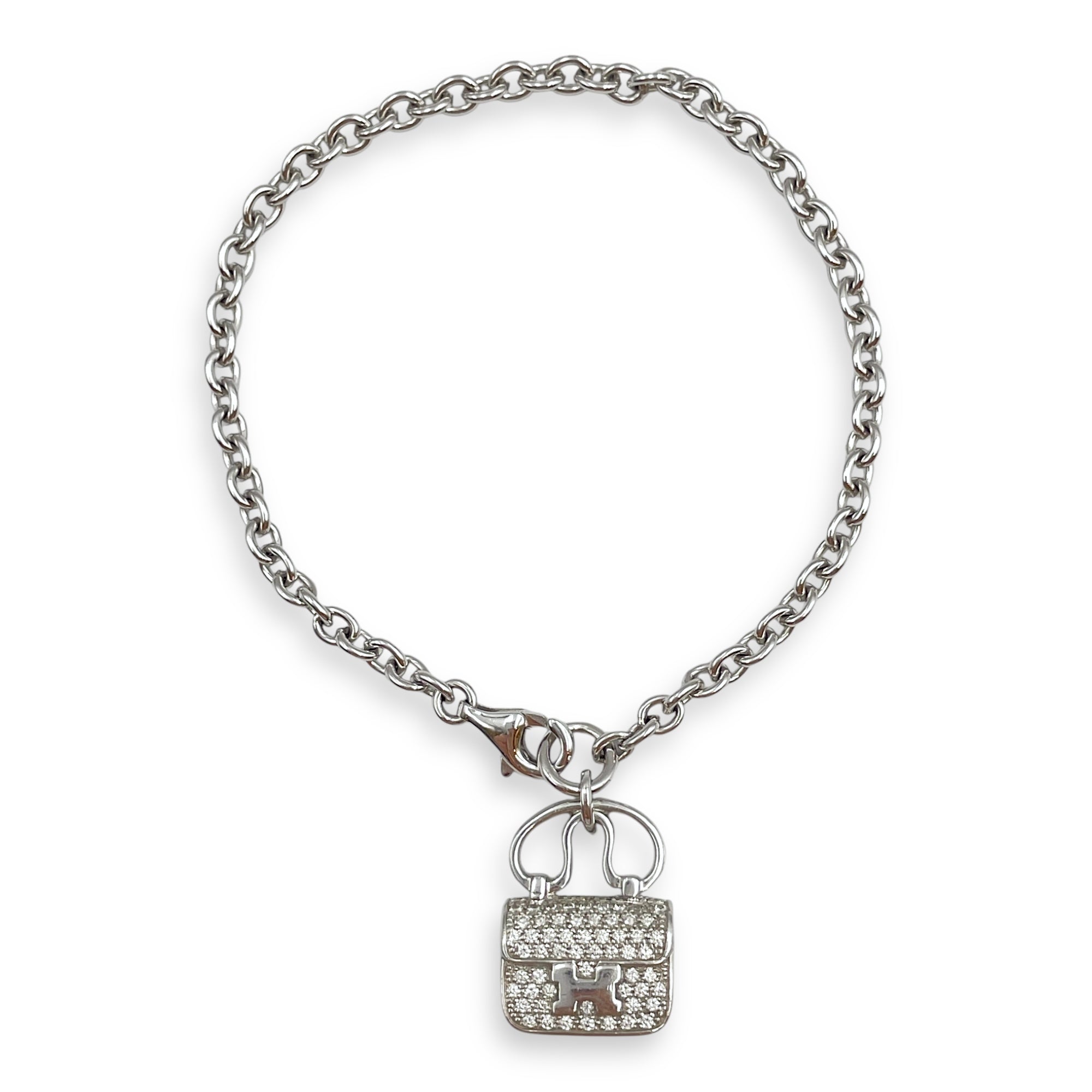Constance Amulettes ST Bracelet in White Gold Hardware