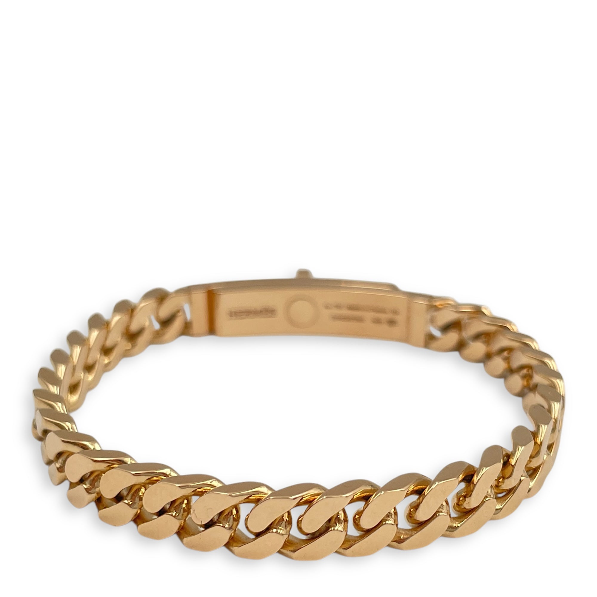 Kelly Gourmette SH Bracelet in Rose Gold Hardware