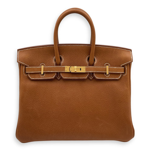 Birkin 25 Fauve in Barenia Faubourg, Gold hardware