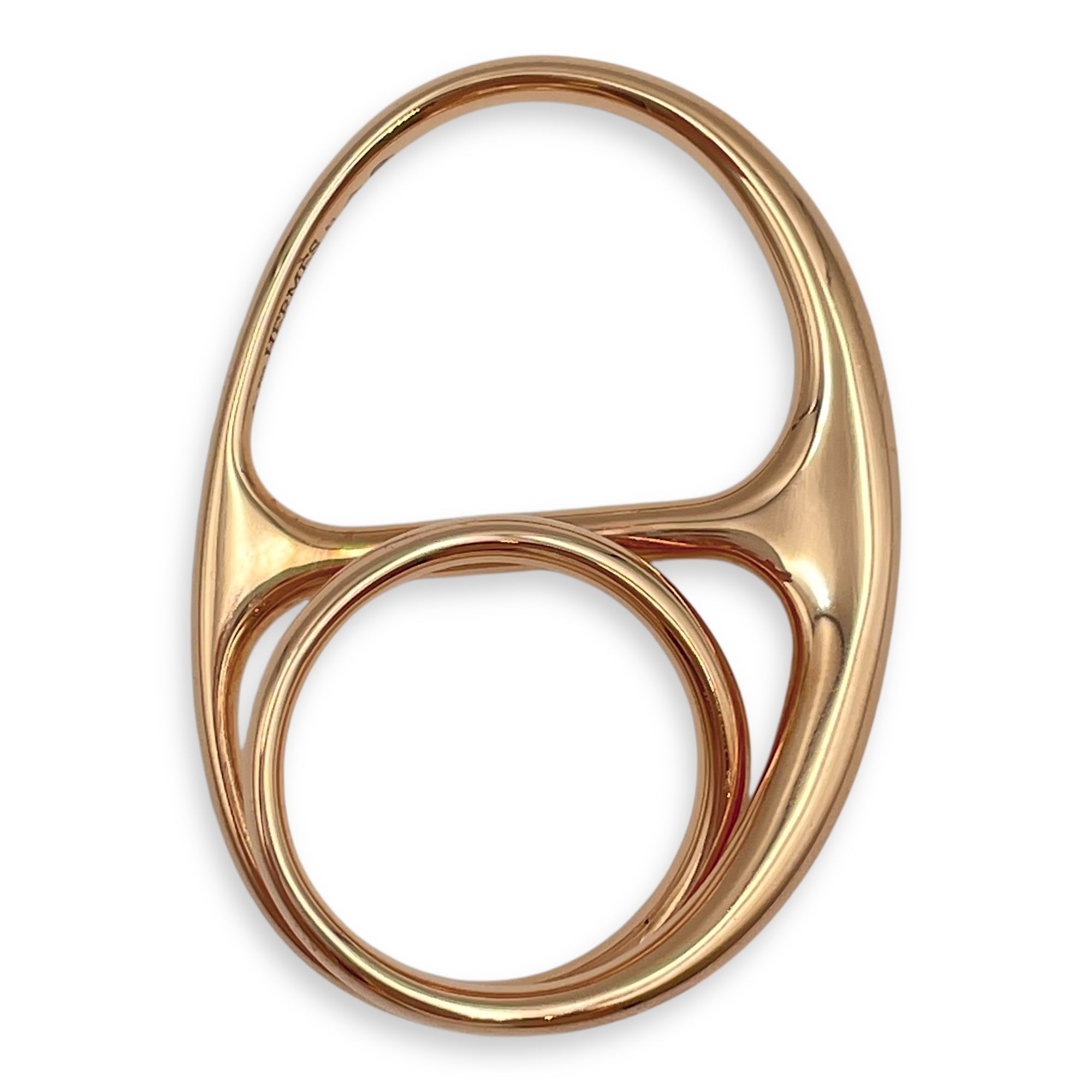 Kelly Gourmette SH Ring in Rose Gold Hardware
