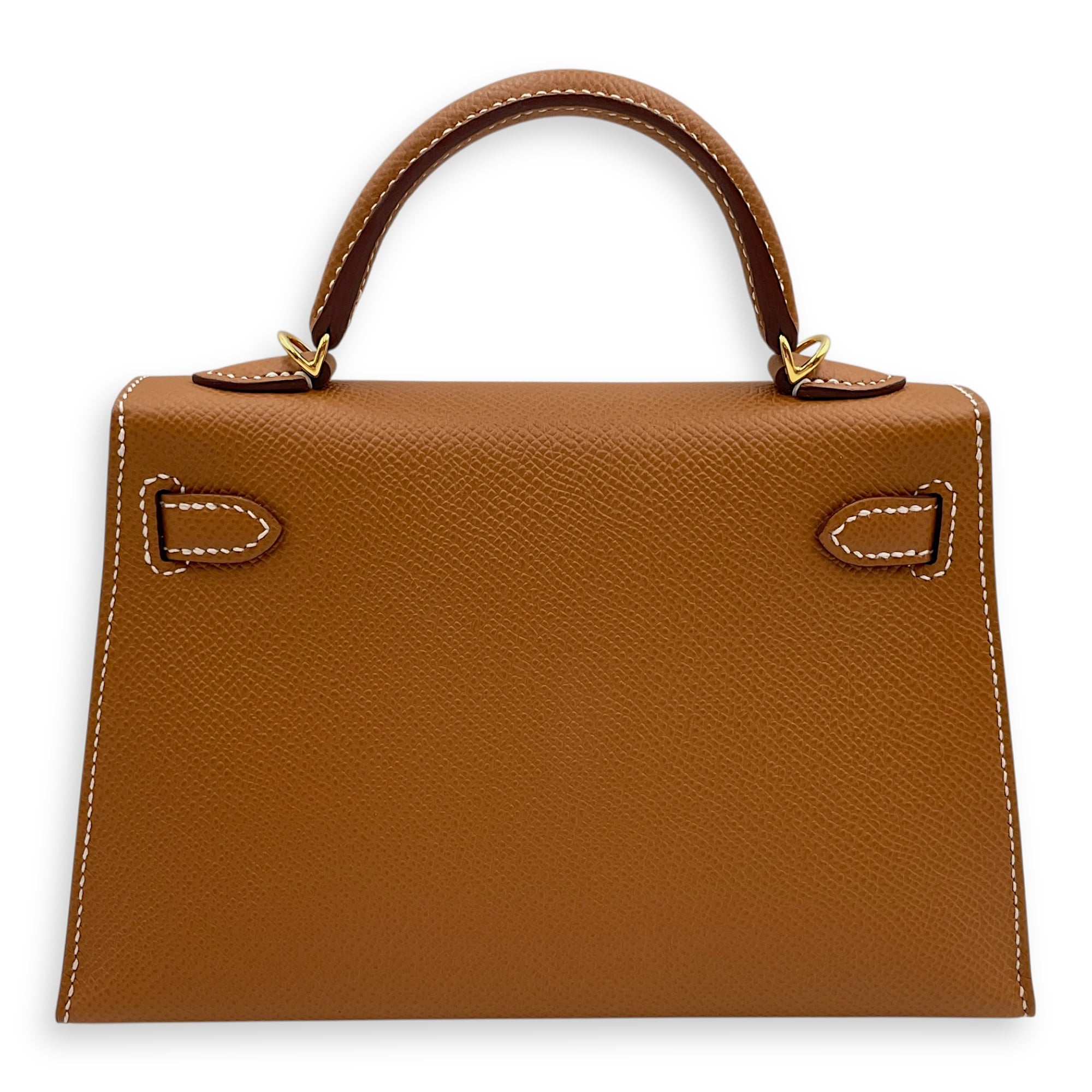 HSS Sellier Kelly 20 Gold/Rose Shocking in Epsom, Gold hardware