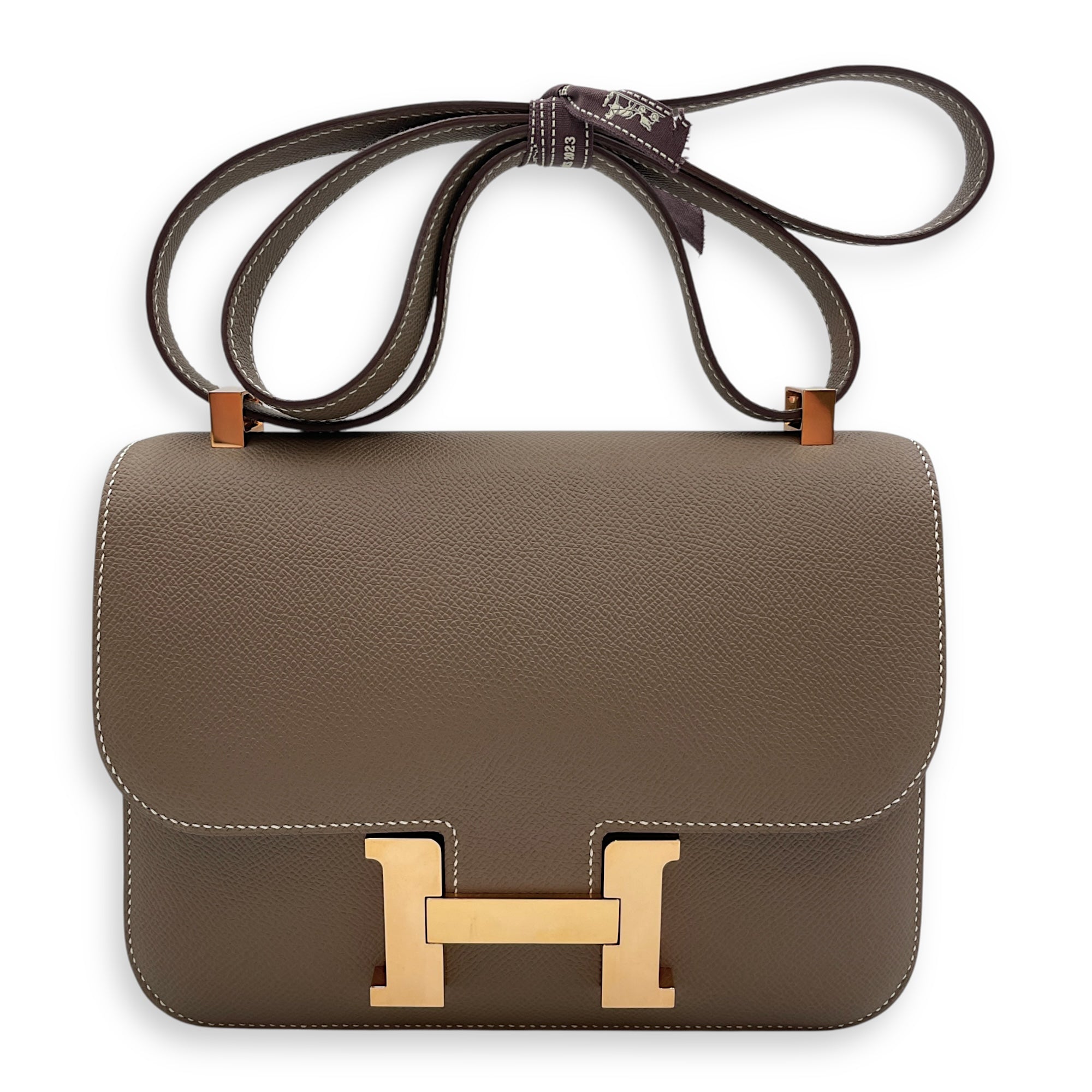 Constance 1 24 Etoupe in Epsom, Rose Gold hardware