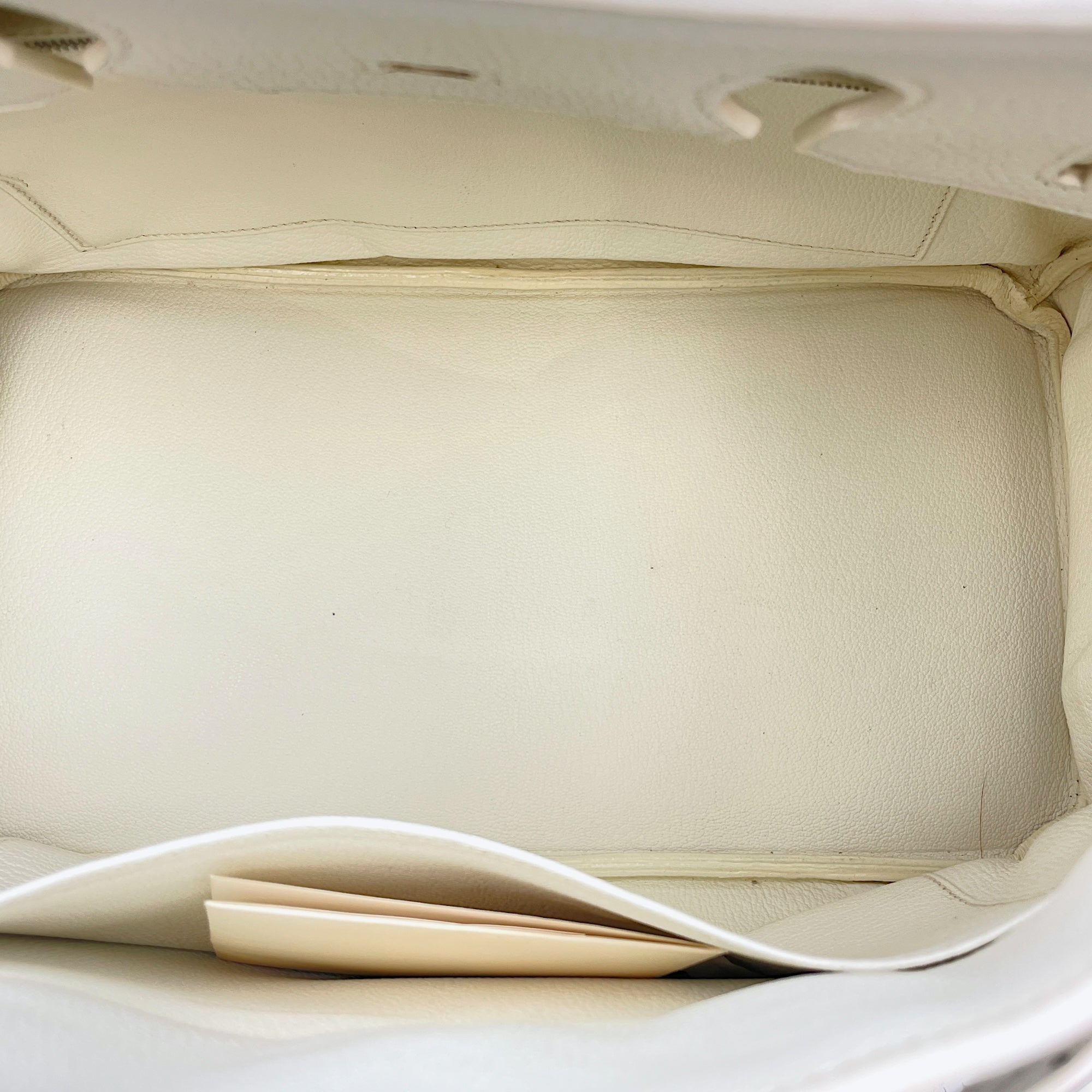 Birkin 35 Blanc in Clemence, Palladium hardware