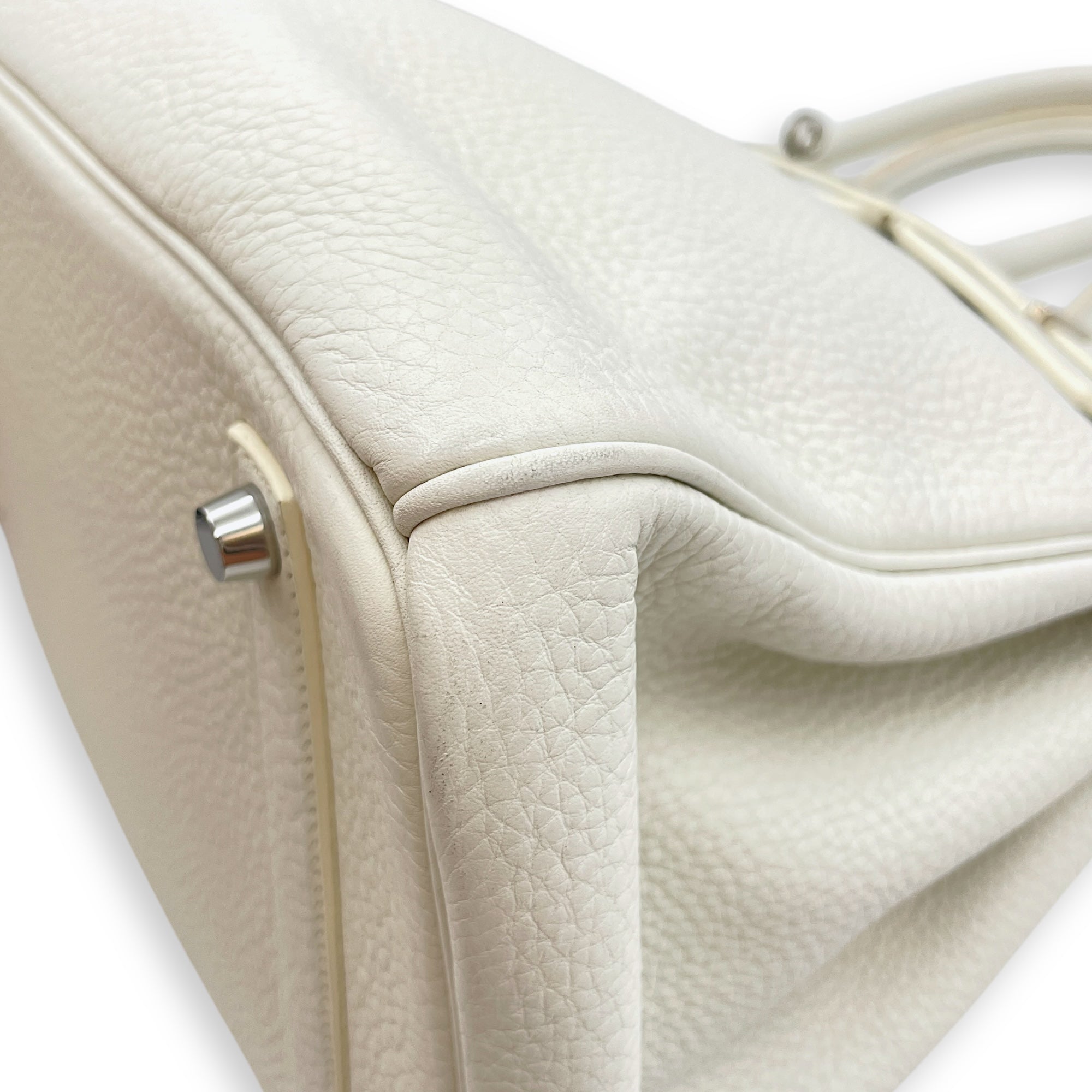 Birkin 35 Blanc in Clemence, Palladium hardware