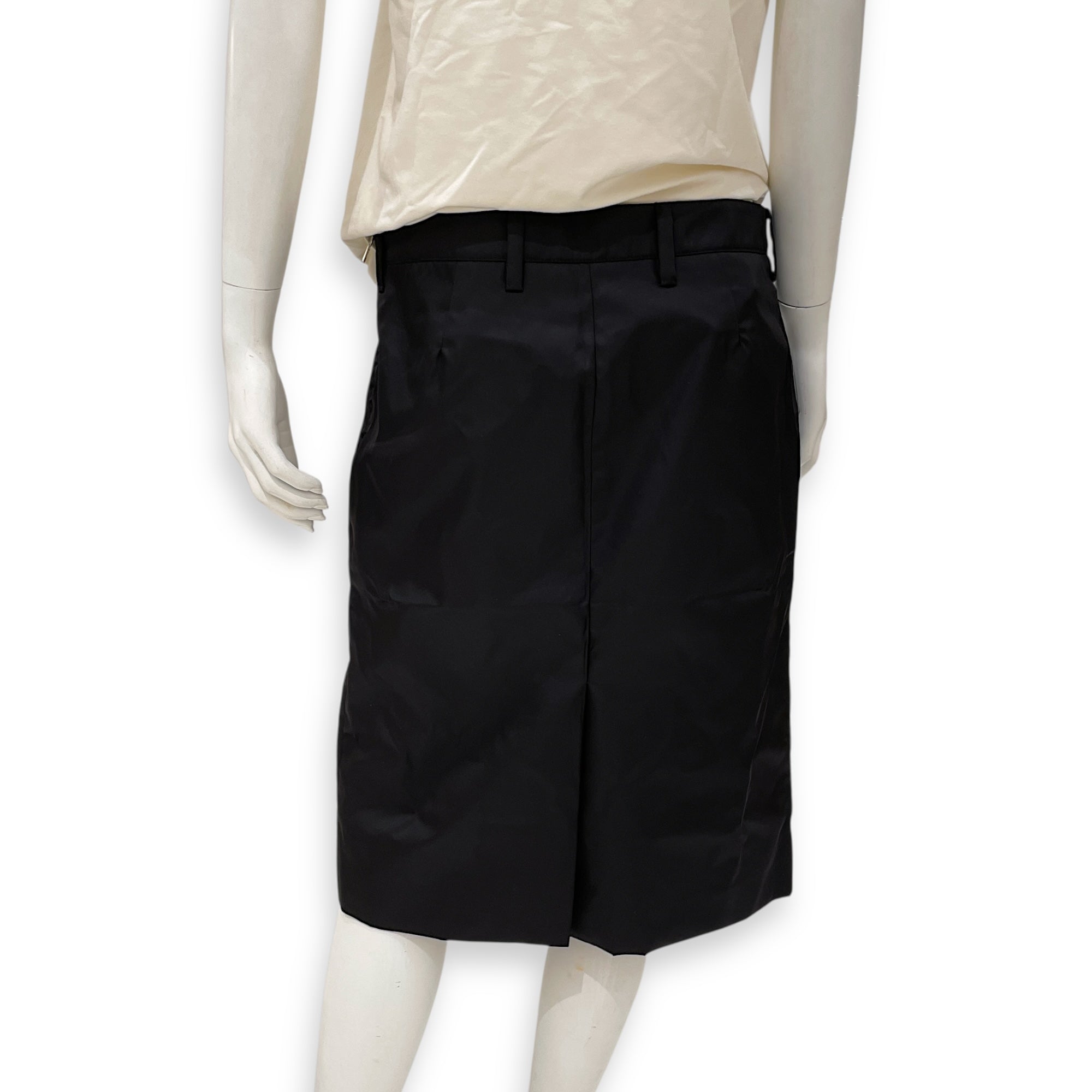 Nylon long skirt Black Ready-To-Wear in Nylon, Silver hardware