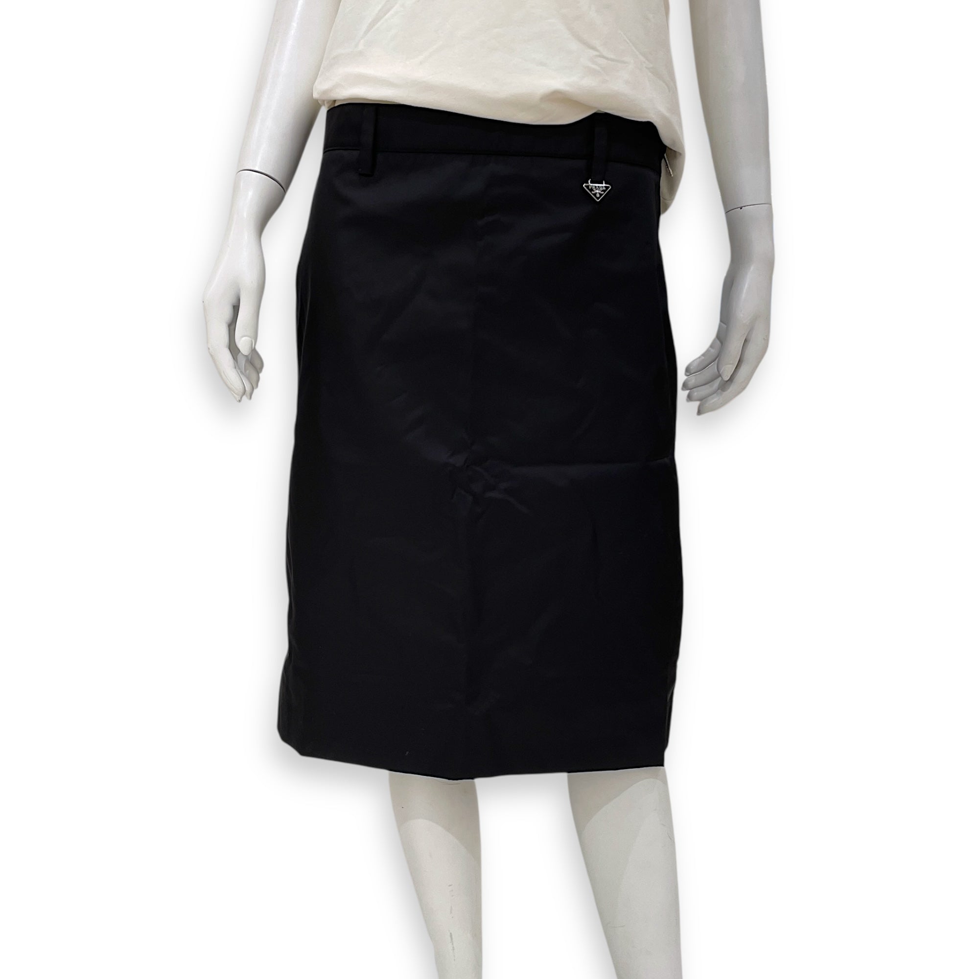 Nylon long skirt Black Ready-To-Wear in Nylon, Silver hardware