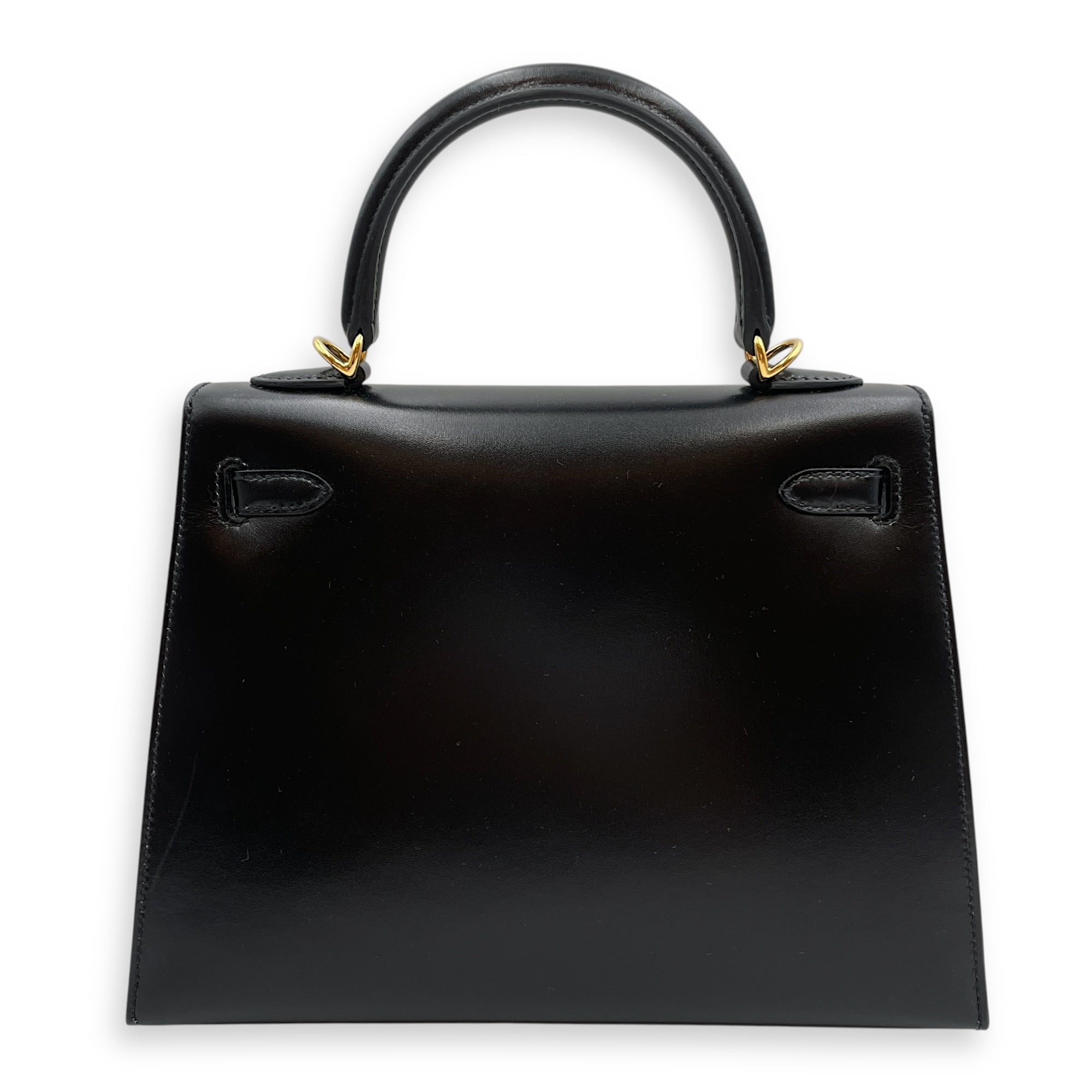 Sellier Kelly 25 Black in Box, Gold hardware