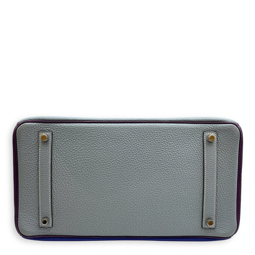 Birkin 35 Blue Lin/Blue Electric/Ultraviolet in Clemence, Brushed Palladium hardware