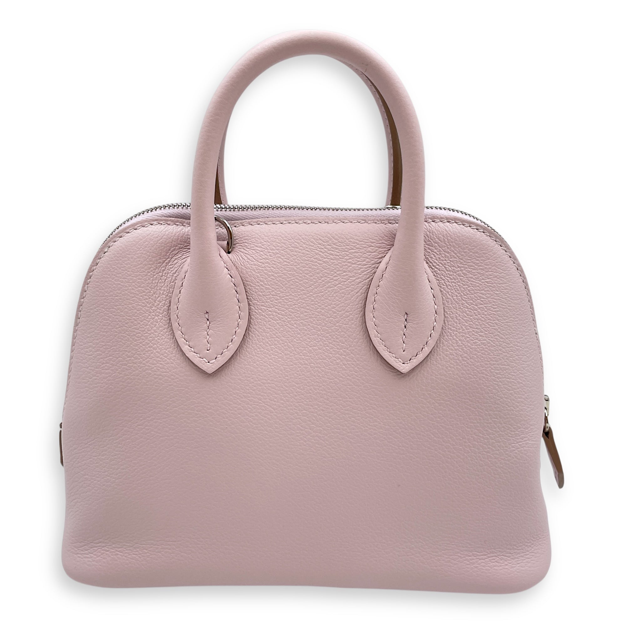 Bolide 1923 Mini Mauve Pale/Vert Vertigo in Evercolor, Palladium hardware