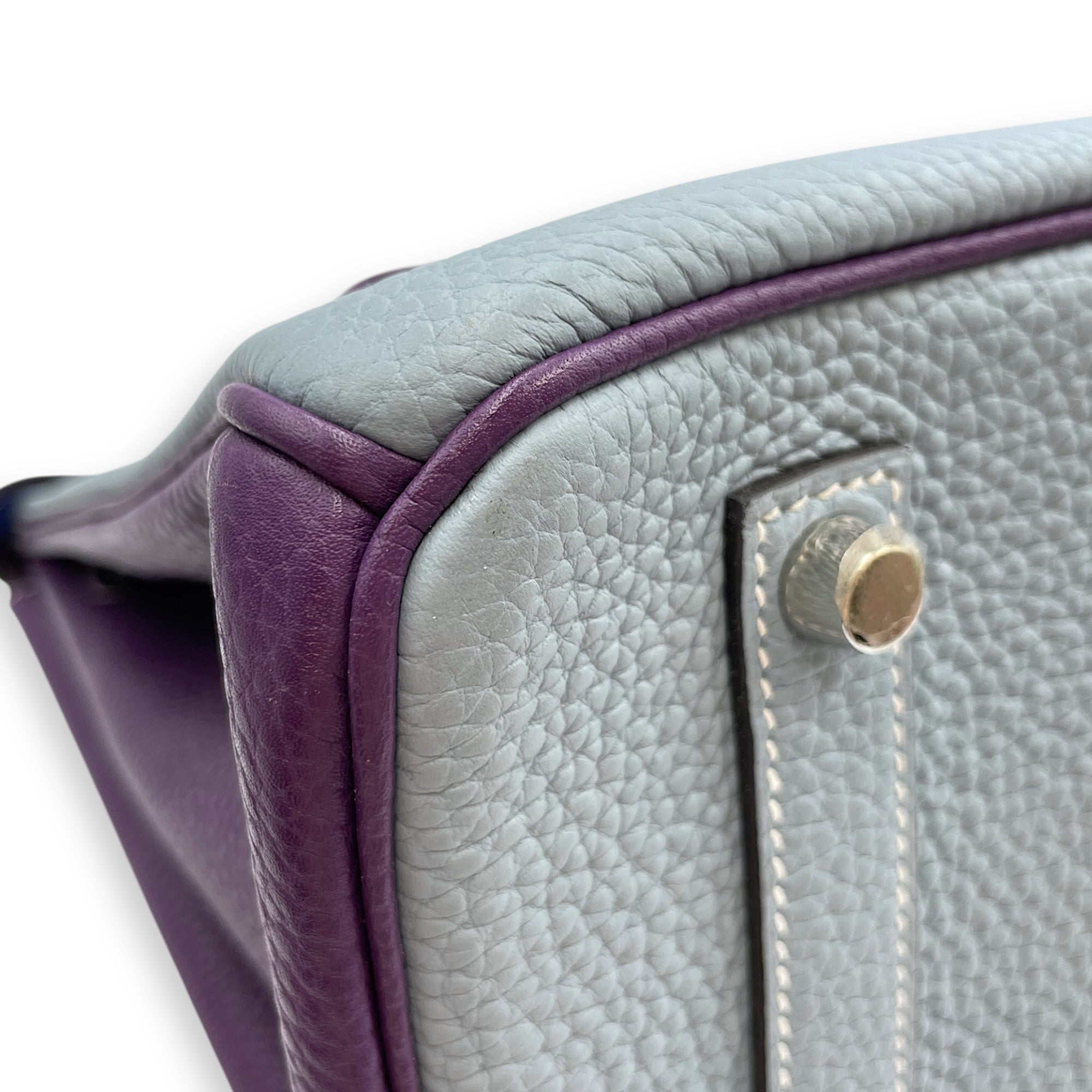 Birkin 35 Blue Lin/Blue Electric/Ultraviolet in Clemence, Brushed Palladium hardware