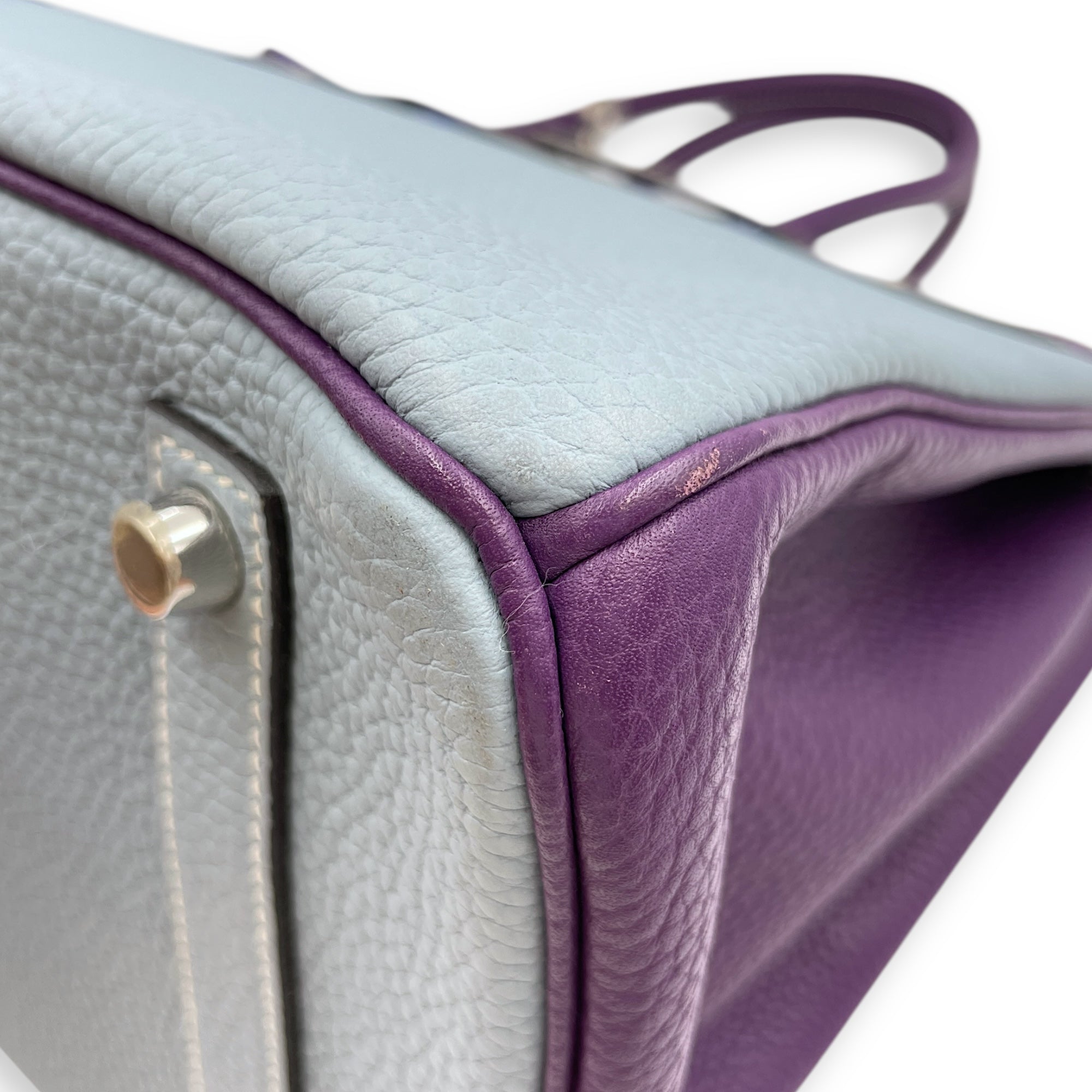 Birkin 35 Blue Lin/Blue Electric/Ultraviolet in Clemence, Brushed Palladium hardware