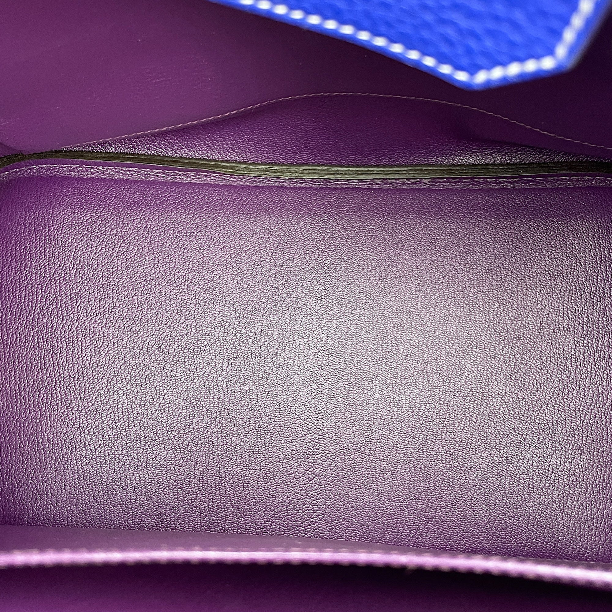 Birkin 35 Blue Lin/Blue Electric/Ultraviolet in Clemence, Brushed Palladium hardware