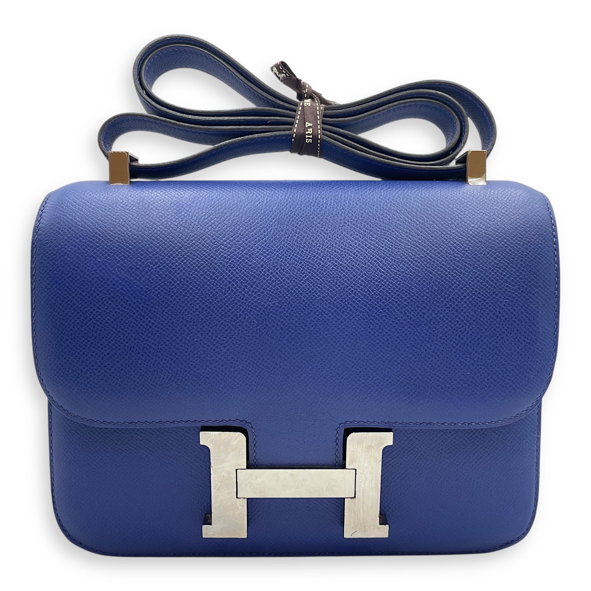 Constance 24 Blue Electric in Epsom, Palladium hardware