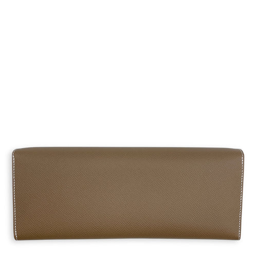 Maillon To Go Etoupe Crossbody Bag in Epsom, Gold hardware