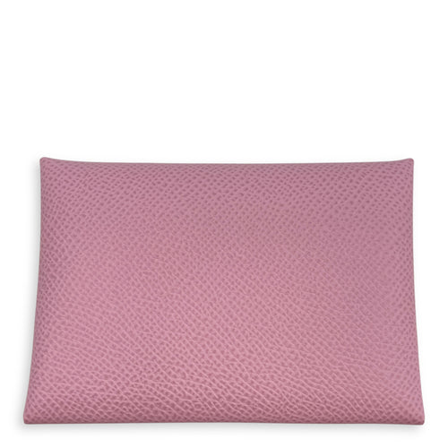 Calvi Duo Mauve Sylvestre Card Holder in Epsom
