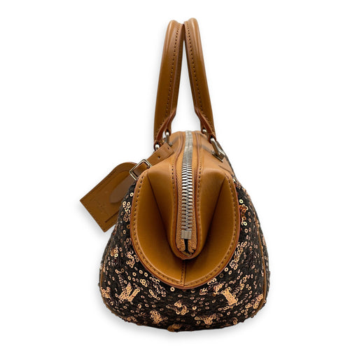 Sunshine Cloth  Others Brown Bowling Bag in Calf/Sequins  Silver hardware CL2505-12860 4