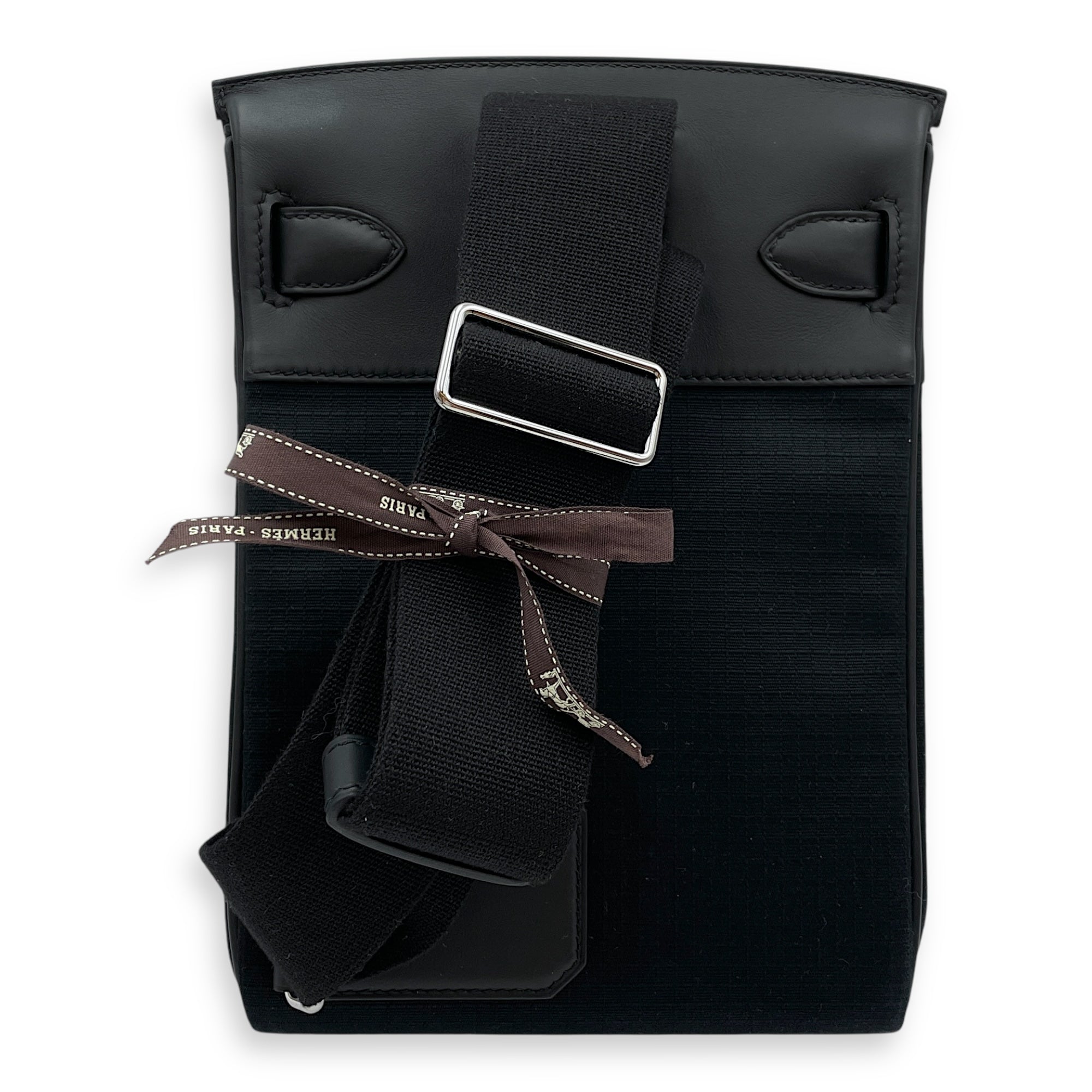 Hac A Dos PM Black in Swift/Toile, Palladium hardware