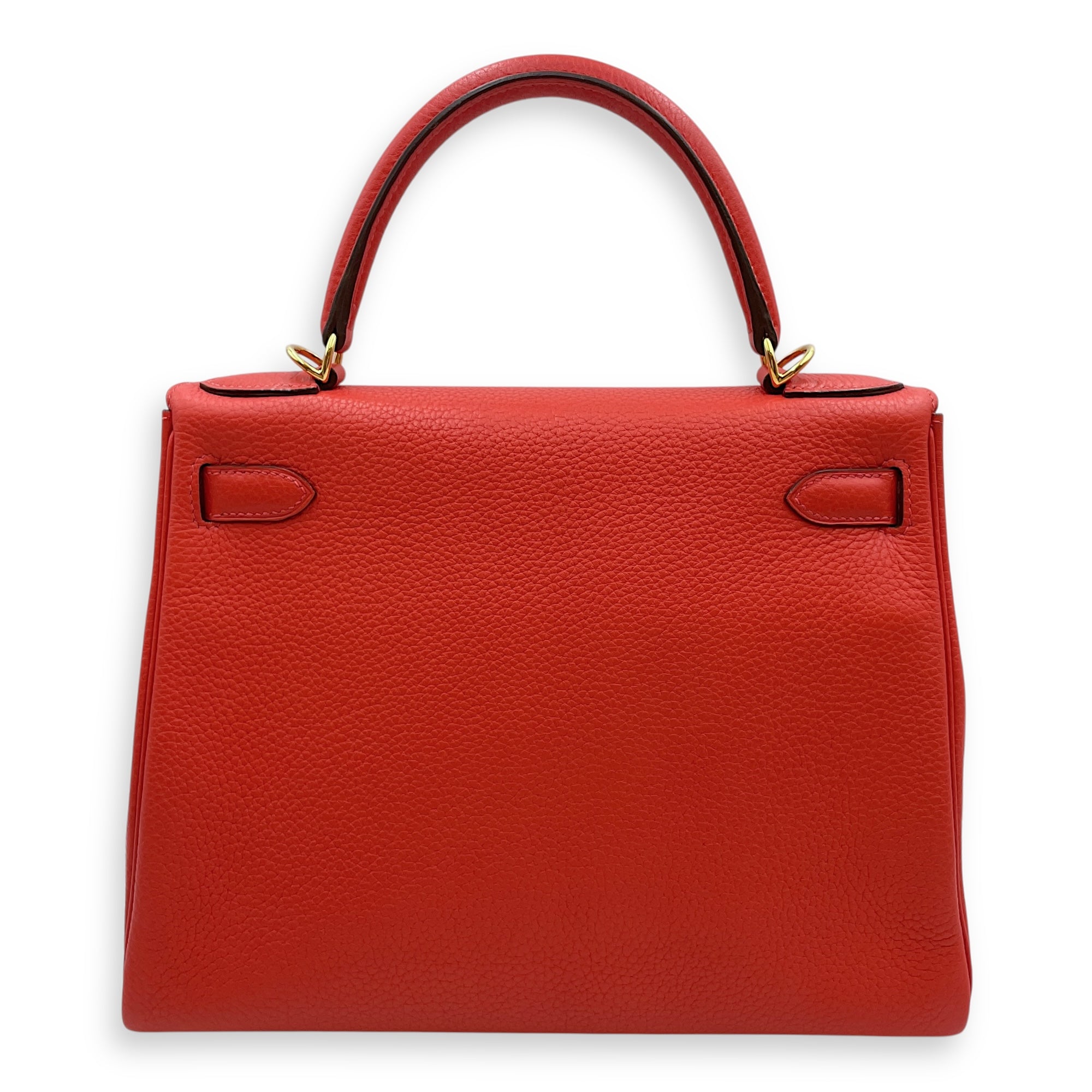 Kelly 28 Rose Jaipur in Clemence, Gold hardware