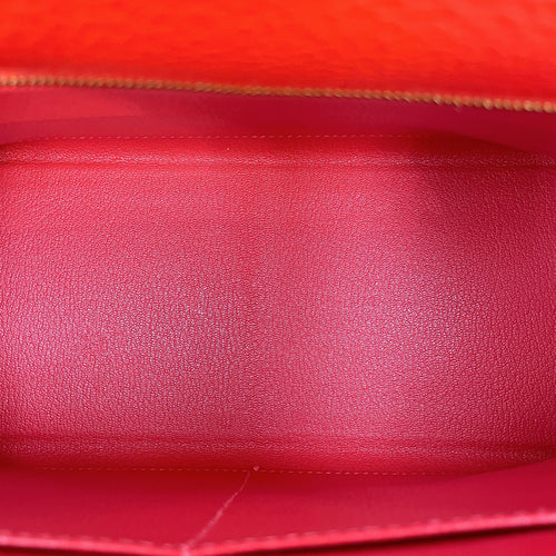 Kelly 28 Rose Jaipur in Clemence, Gold hardware