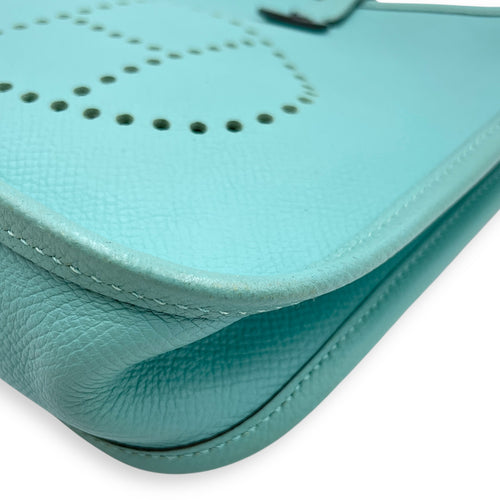 Evelyne Mini Blue Atoll in Epsom, Palladium hardware