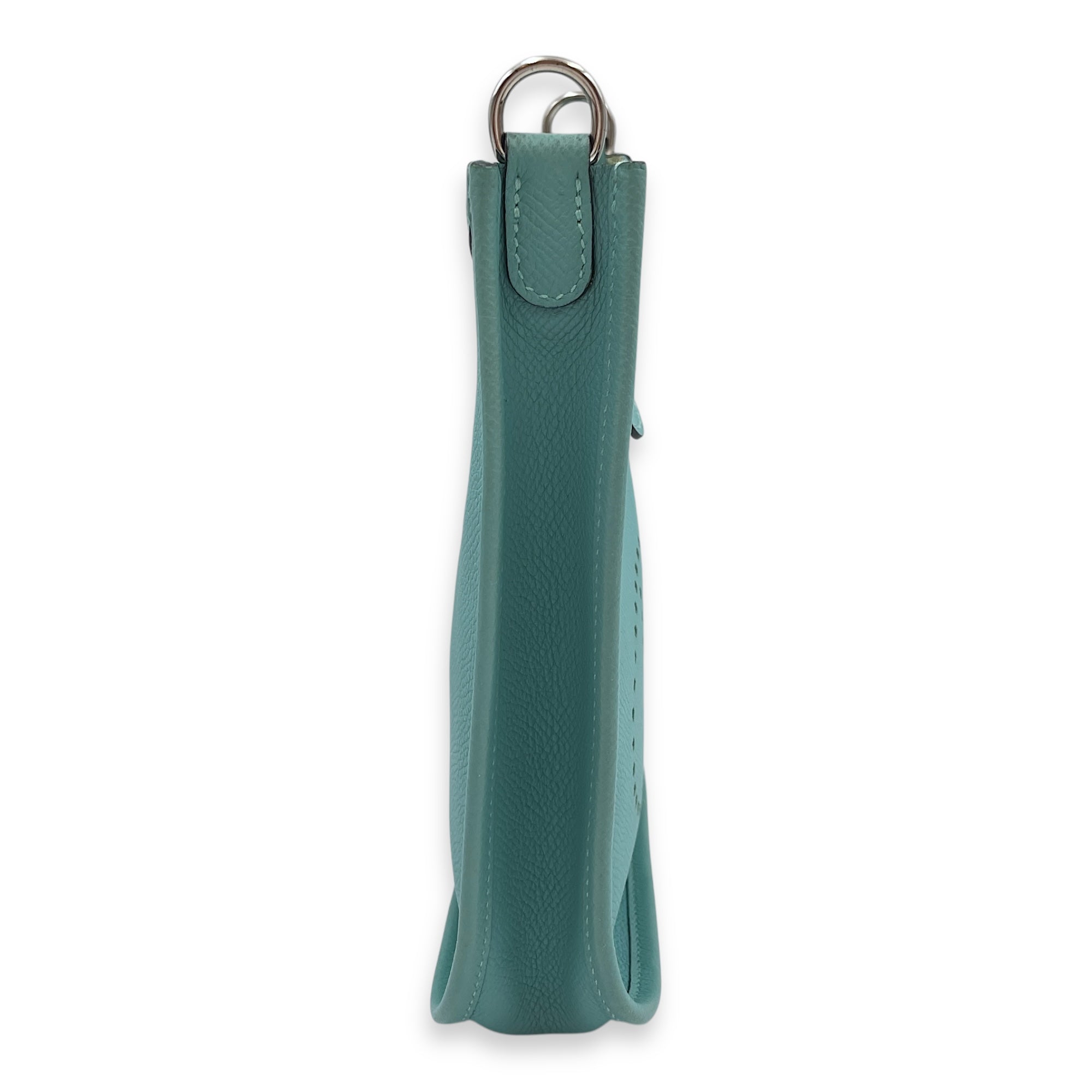 Evelyne Mini Blue Atoll in Epsom, Palladium hardware