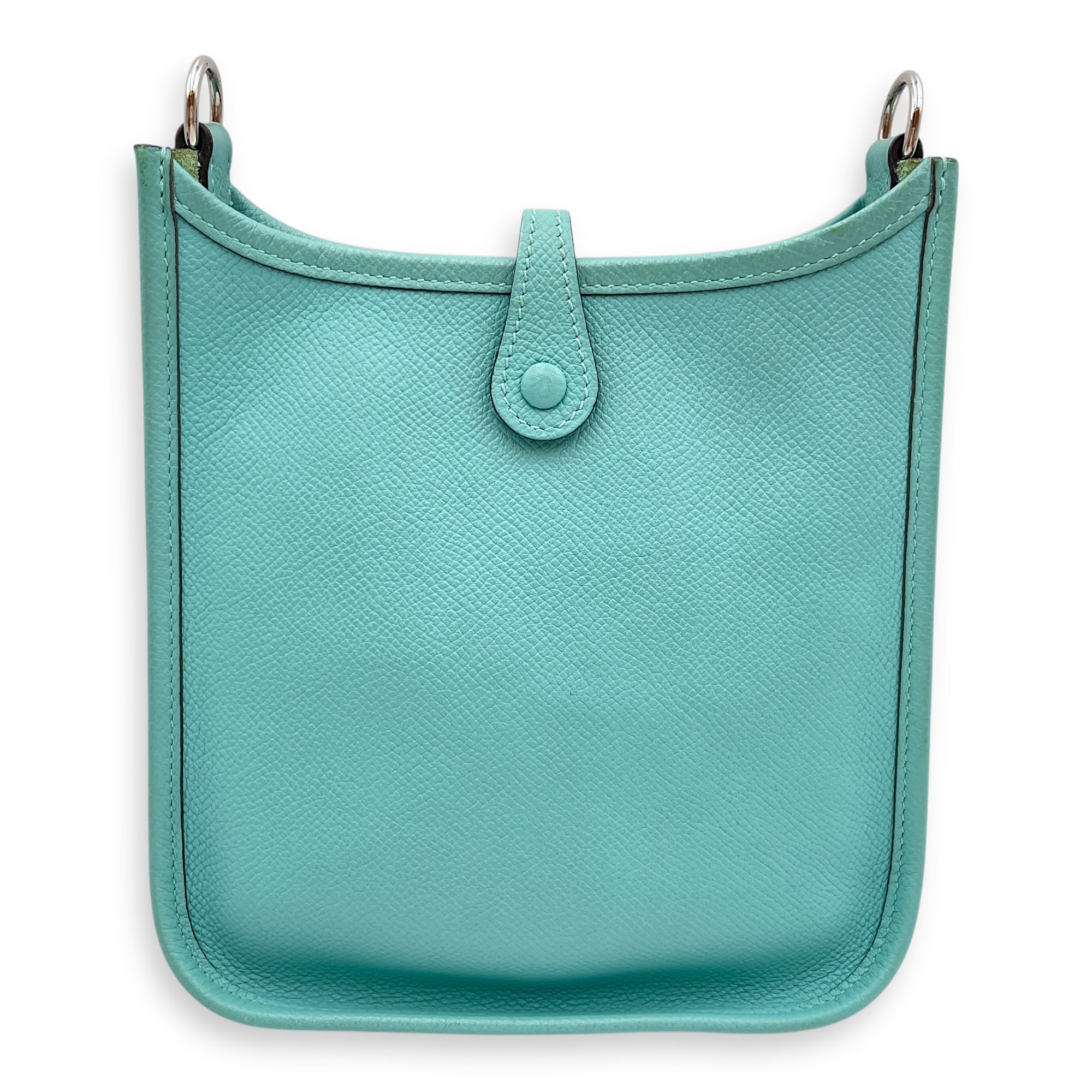 Evelyne Mini Blue Atoll in Epsom Palladium hardware CL2505-12936 2