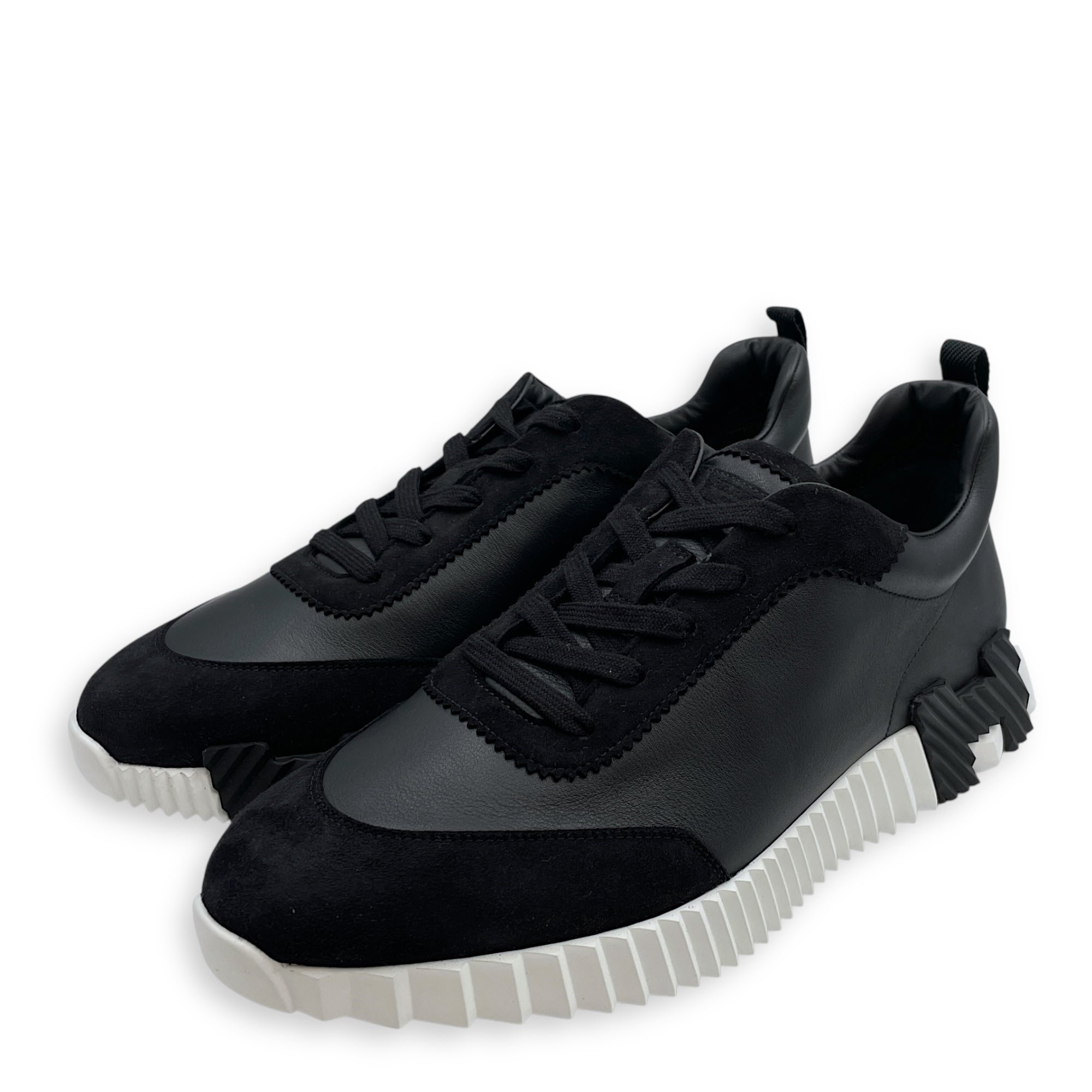 Bouncing 45 Black Sneakers in Suede Leather