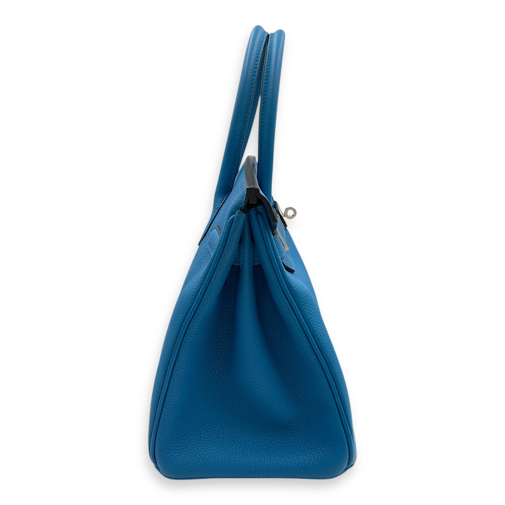 Birkin 30 Blue Zanzibar/Malachite in Togo, Palladium hardware