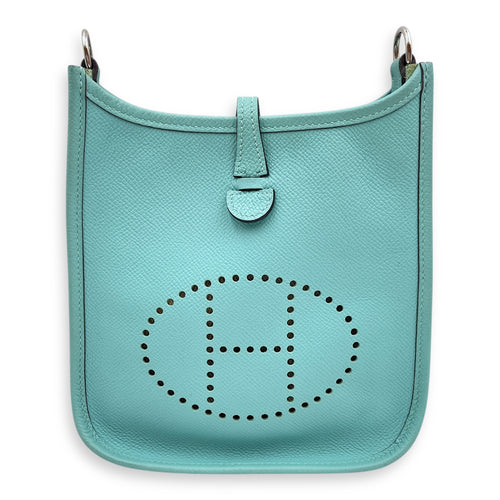 Evelyne Mini Blue Atoll in Epsom, Palladium hardware