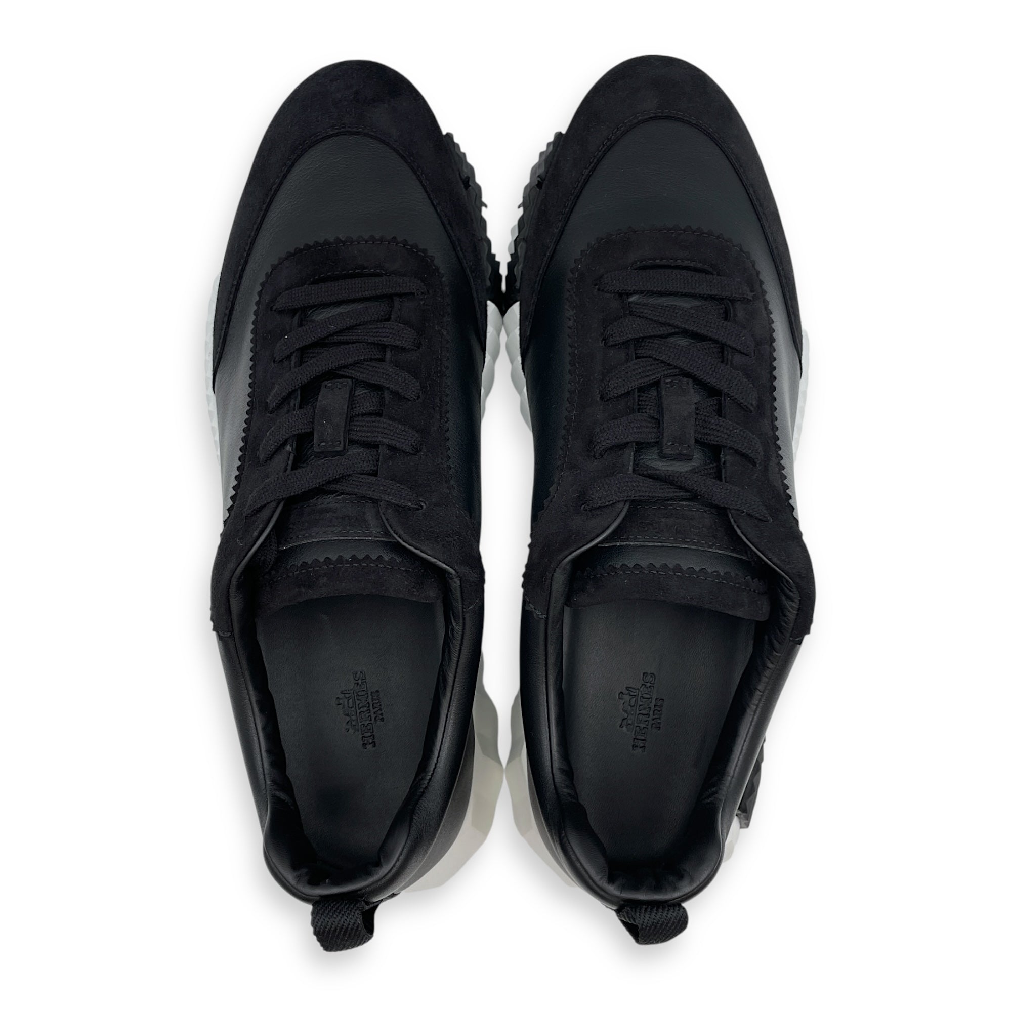 Bouncing 45 Black Sneakers in Suede Leather