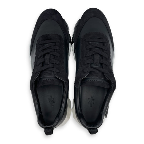 Bouncing 45 Black Sneakers in Suede Leather