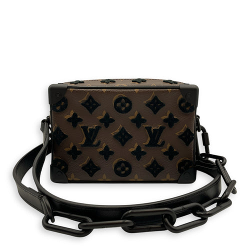 Monogram Soft Trunk Mini Crossbody Bag in Coated Canvas, Resin hardware