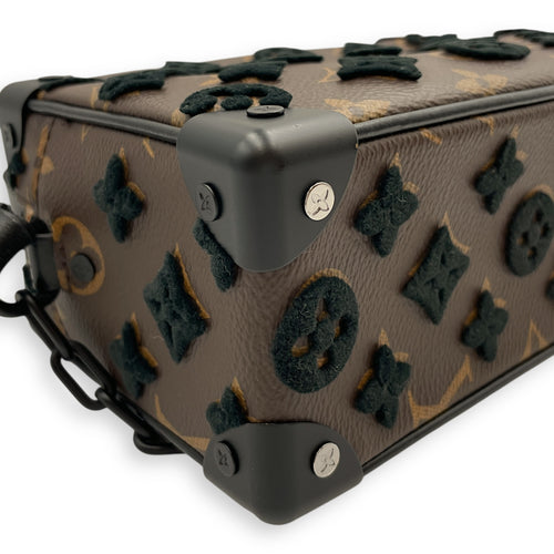 Monogram Soft Trunk Mini Crossbody Bag in Coated Canvas, Resin hardware