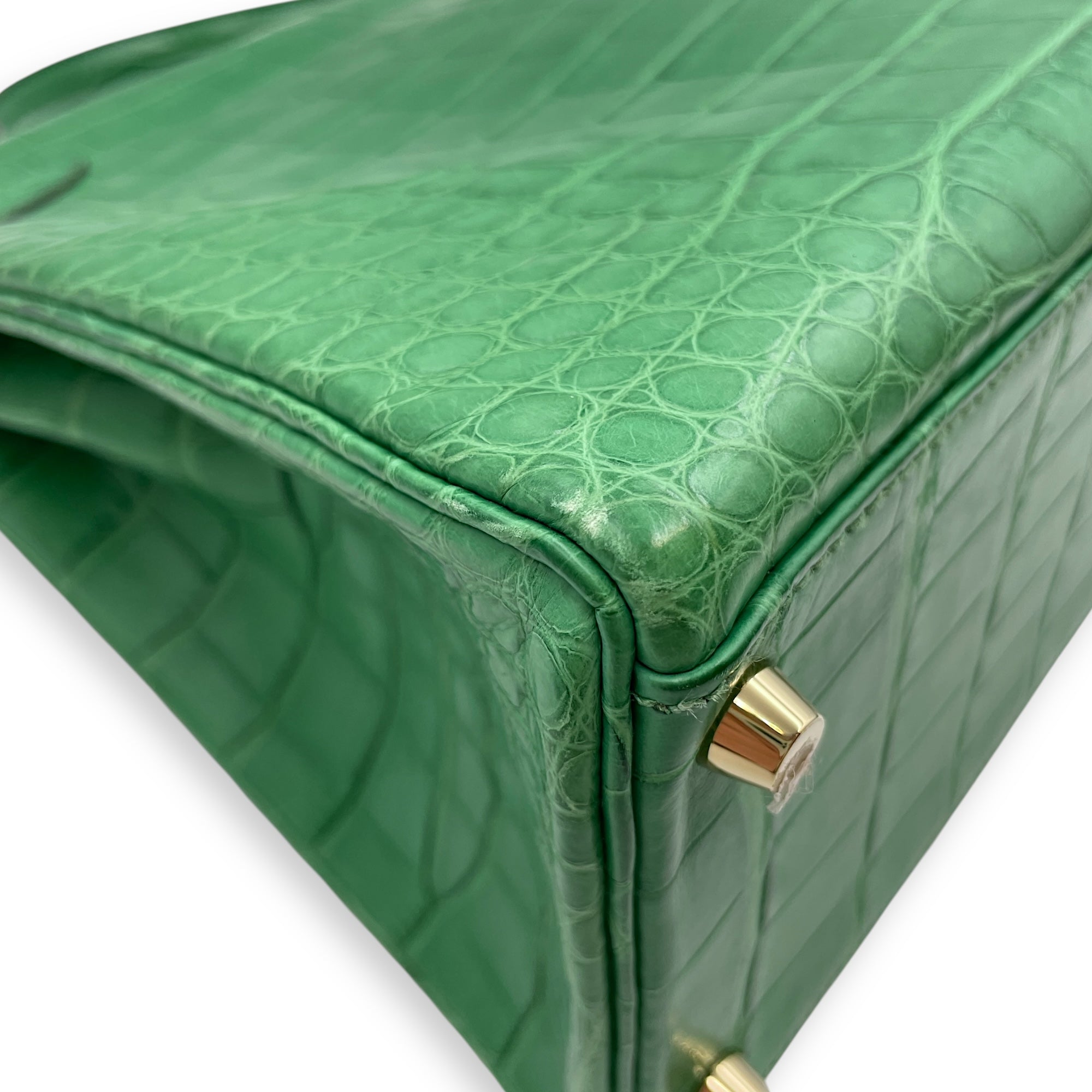 HSS Kelly 32 Cactus in Matte Alligator, Gold hardware