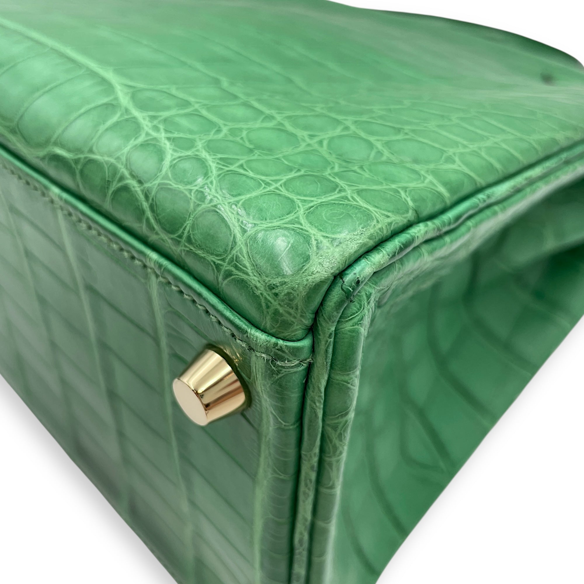 HSS Kelly 32 Cactus in Matte Alligator, Gold hardware