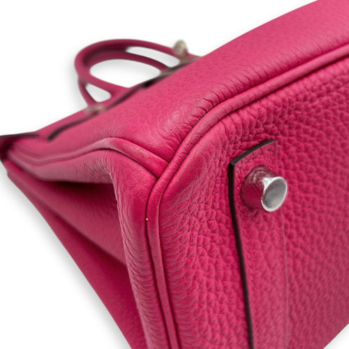Birkin 25 Rose Mexico in Togo Palladium hardware