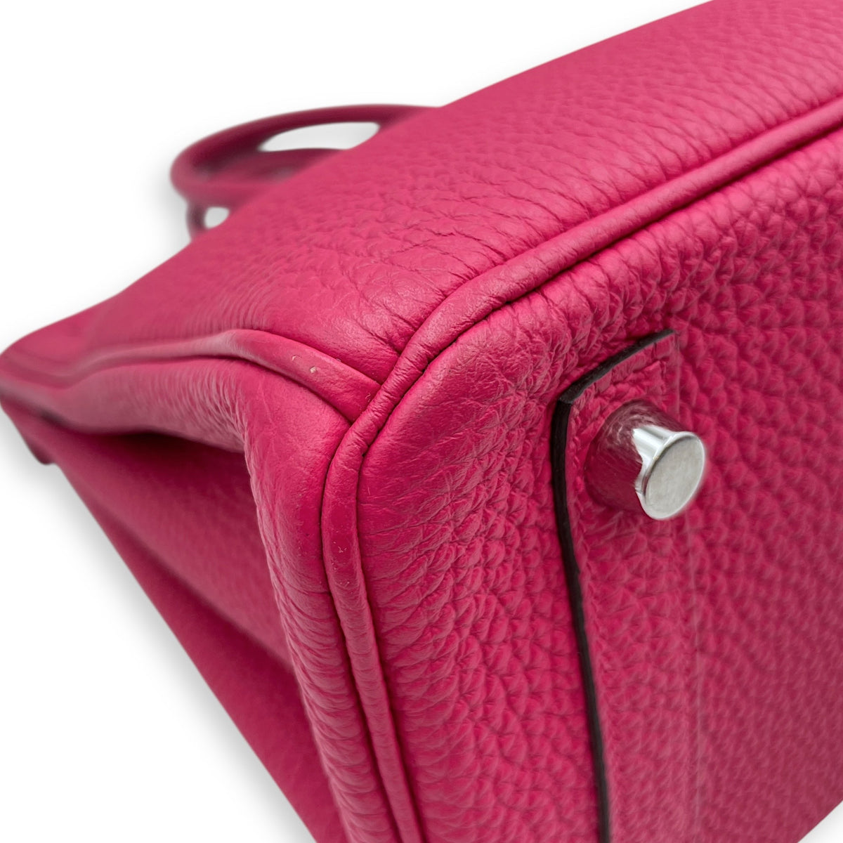 Birkin 25 Rose Mexico in Togo Palladium hardware