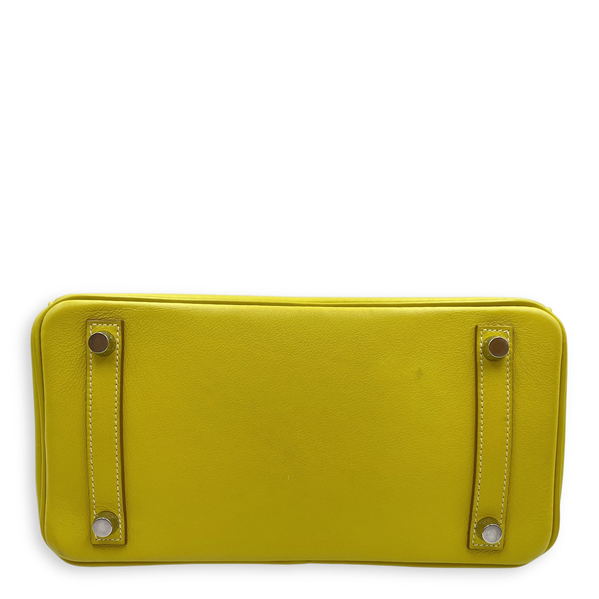 Birkin 25 Lime in Swift Palladium hardware