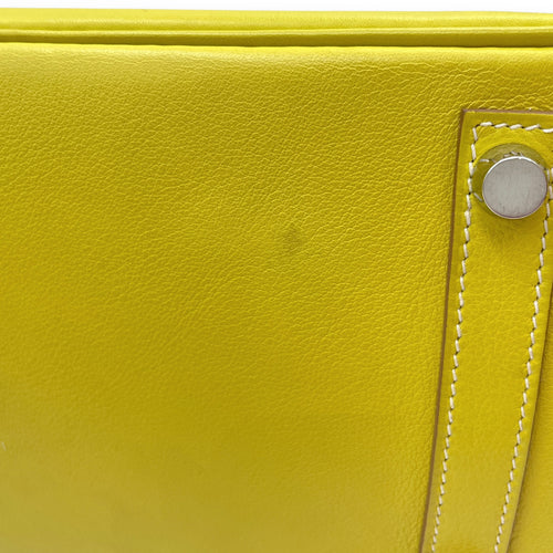 Birkin 25 Lime in Swift, Palladium hardware