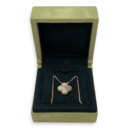 Vintage Alhambra Pendant in Rose Gold Hardware