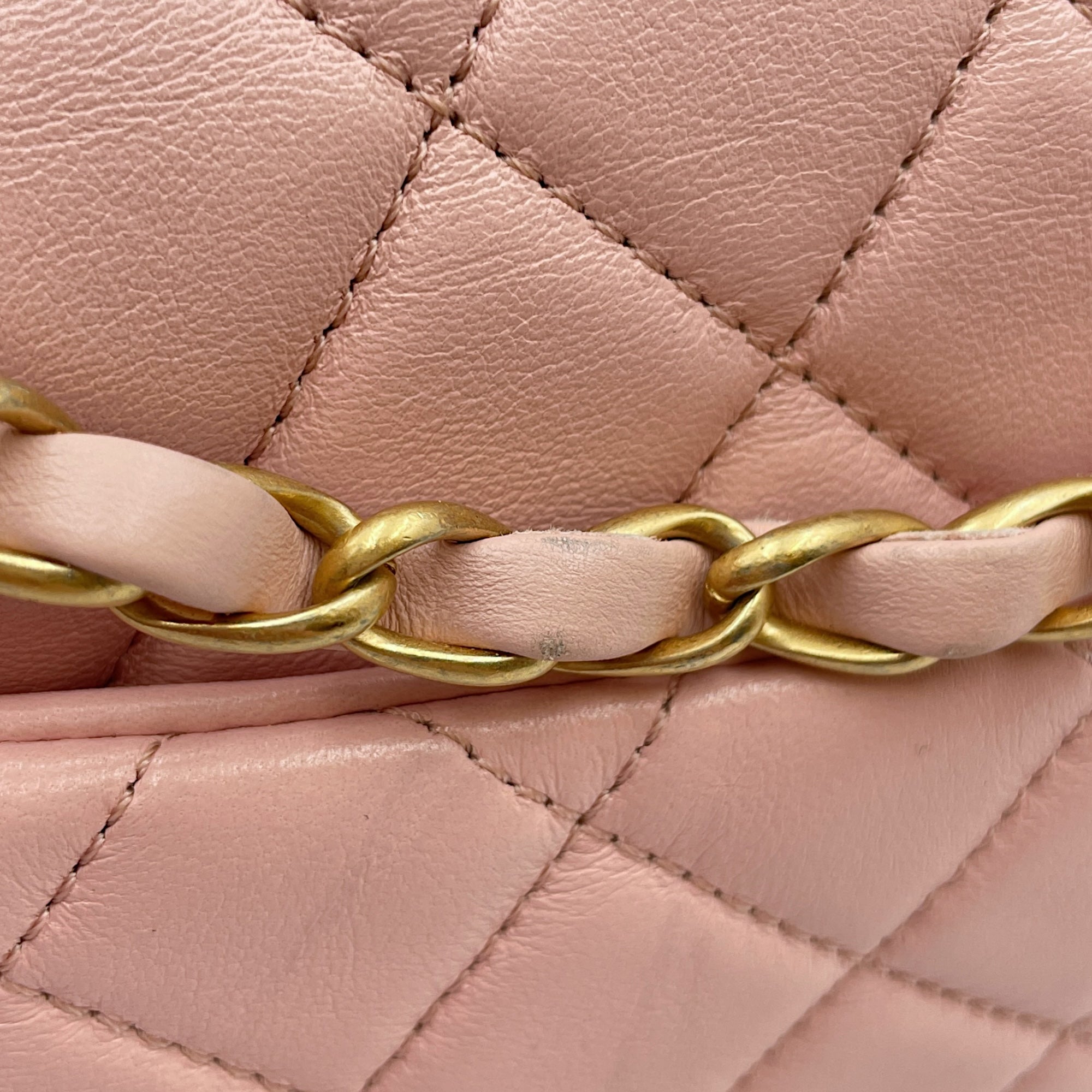 Seasonal Classic Flap with Front Pockets Others Pink Shoulder Bag in Lambskin Gold hardware CL2506-13048 9