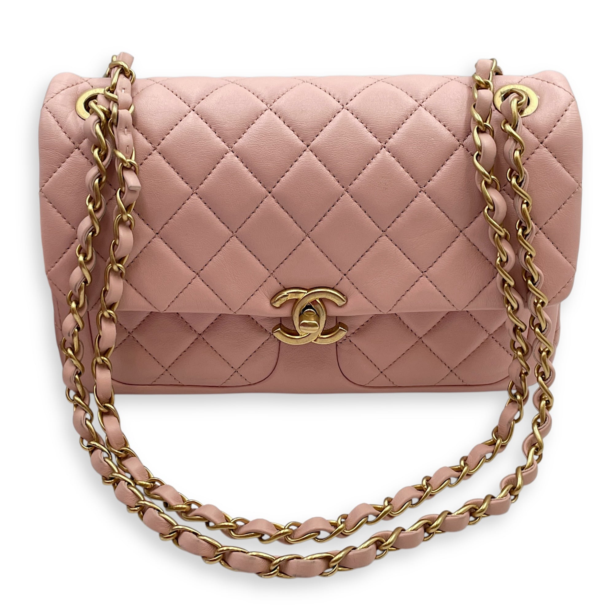 Seasonal Classic Flap with Front Pockets Others Pink Shoulder Bag in Lambskin Gold hardware CL2506-13048 11